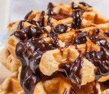 Preparar Gofres con chocolate en casa