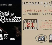 Manuel Corral Vide presenta su libro "Crónicas y recetas"