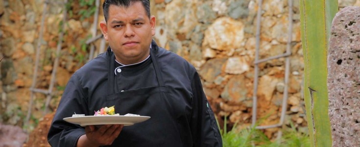 El chef David Quevedo representante de la cocina de Guanajuato