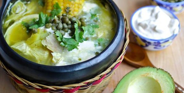 Ajiaco santafereño: plato tradicional de Colombia